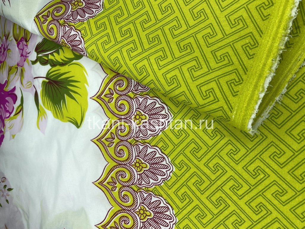 БЯЗЬ (КИТАЙ) НАБ. ПОЛИКОТОН  9317-6 Ф-Н  220СМ