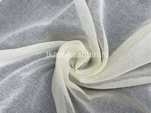 ТЮЛЬ (КОЛЛ-ЛУ) КРЕП-СУФЛЕ ОДН. ЛЕСА/LESA-J0149/PAPYRUS/ВАНИЛЬ.утяж. 280СМ