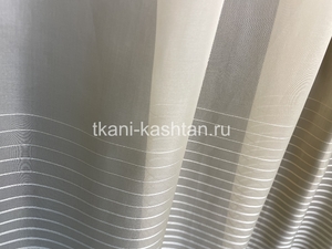 ТЮЛЬ ВУАЛЬ (КОЛЛ-ЛУ) ВАЛЬС/VALS J0068/ПОЛОСА 75СМ. БЕЖ 290СМ(утяж.)