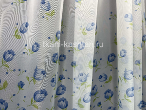 ТЮЛЬ ВУАЛЬ (КР) ГОЛУБОЙ 114-5 ТЮЛЬПАН 280СМ