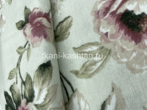 ФЛАНЕЛЬ (КР) РОЗЫ на СВЕТЛОМ 123309-1