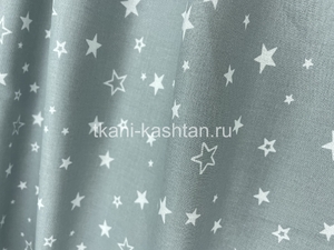 БЯЗЬ (КР) НАБ. 4993-08 ЗВЕЗДЫ БЕЛЫЕ на СЕРОМ пл. 120