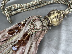 КИСТИ (ОЗ) ЭКСКЛЮЗИВ 3575-1/2-8815 ОРГАНЗА БУСИНА СЛИВОВЫЙ