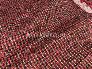 КОСТ (КР) CHANEL 61594 РОГОЖКА ЛЮР БОРДО/ЗОЛ 50%хб 40%шелк 10%акрил