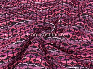 КОСТ (КР) CHANEL 76568 РОГОЖКА ЛЮР РОЗ/МАЛИНОВЫЙ 50%хб 40%шелк 10%акрил