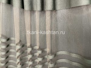 ТЮЛЬ СЕТКА (КР) БЕГОНИЯ 8027 Т.КОРИЧНЕВЫЙ ПОЛОСА 320СМ