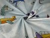 ТКАНЬ ДЛЯ ПОСТЕЛЬНОГО ПОПЛИН РИС  2010 транспорт  ш-150 см