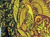 РОГОЖКА (КР) 30043/1 ЖАР-ПТИЦА на ЧЕРНОМ 100%хб 150СМ