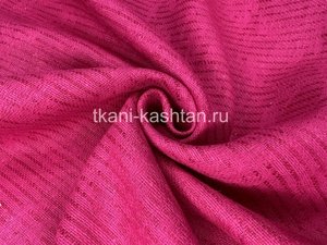 ТКАНЬ ДЛЯ СКАТЕРТЕЙ ГЛ/КРАШ ЖАК  (ИВ) П/ЛЕН МАЛИНОВЫЙ  101234 190СМ