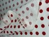 ДРАЛОН (КР) 2344/25 ГОРОШЕК КРАСНЫЙ на БЕЛОМ