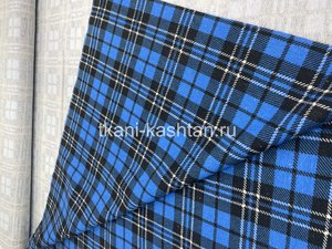 ФЛАНЕЛЬ (КР) РУБ ТКД  --114 клетка синяя 150 СМ
