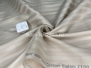 САТИН (КР) НАПОЛЕОН СТРАЙП 22032111/7 СВ.БЕЖЕВЫЙ