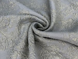 КОСТ (КР) ЖАККАРД ЛЮРЕКС 10764 СВ/СЕРЫЙ (87%пэ/ 3% эл/ 10% мет)