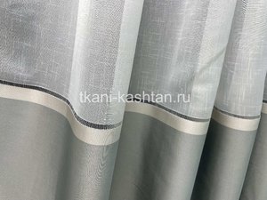 ТЮЛЬ (КР) ЛЕН КУПОН 2020113 СЕРЕБРО 280СМ