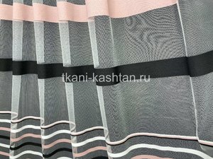 СЕТКА (КР) ПОЛОСА MIRAN 1012 РОЗОВ. ЧЕРНЫЙ 300СМ
