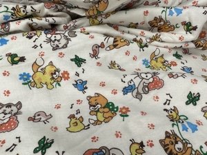 ФЛАНЕЛЬ (КР) 611094/45 КОТИКИ И ПТИЧКИ 180СМ