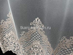 ТЮЛЬ (КР) СЕТКА ГРЕК 241736/3208 ПУДРА 305СМ