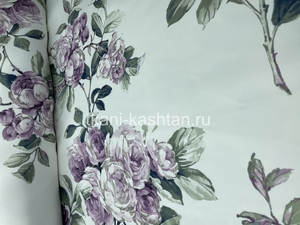 ПОРТ (КР) БЕЛЫЙ 2512-4 ЦВЕТЫ ФИОЛЕТ 280СМ