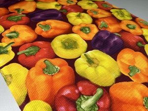 ТКАНЬ (КР) ВАФЕЛЬНАЯ 05631/1 ПЕРЦЫ 100%ХБ РОССИЯ 50СМ